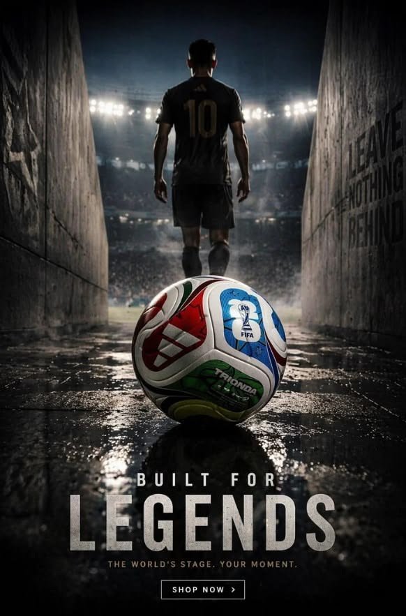 Built For Legends football campaign poster